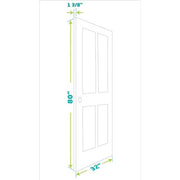 Eightdoors Solid Wood French Door