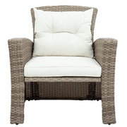 Set Of 4 Piece All Weather Wicker Patio Furniture
