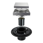 Brushed nickel stainless floor drain 6x6inch
