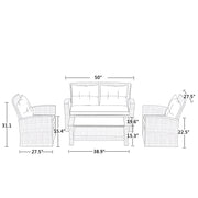 Set Of 4 Piece Outdoor Patio Furniture