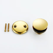 Tip-Toe Tub Trim Set with Two-Hole Overflow Faceplate, Replacement Bath Drain Trim Kit with 2-Hole Overflow Faceplate and Universal Fine/Coarse Thread 7 finishing colors available