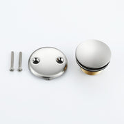 Tip-Toe Tub Trim Set with Two-Hole Overflow Faceplate, Replacement Bath Drain Trim Kit with 2-Hole Overflow Faceplate and Universal Fine/Coarse Thread 7 finishing colors available