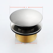 Tip-Toe Tub Trim Set with Two-Hole Overflow Faceplate, Replacement Bath Drain Trim Kit with 2-Hole Overflow Faceplate and Universal Fine/Coarse Thread 7 finishing colors available