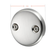 Tip-Toe Tub Trim Set with Two-Hole Overflow Faceplate, Replacement Bath Drain Trim Kit with 2-Hole Overflow Faceplate and Universal Fine/Coarse Thread 7 finishing colors available
