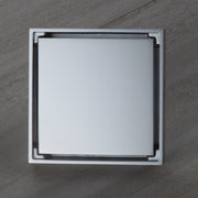 Chrome brass floor drain 4x4inch