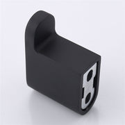 Luxurious 4-Piece Brass Matte Black Bathroom Hardware Set: Towel Bar, Towel Ring, Toilet Paper Holder, Robe Hook, and Tower Holder - Wall Mounted
