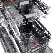 ZLINE Autograph 24" Dishwasher, White Door, Bronze DWMTZ-WM-24-CB