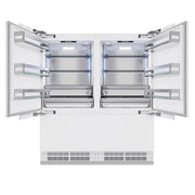 ZLINE 72" Panel Ready Built-In Bottom Freezer Refrigerator,Water Dispenser, Ice Maker, RBIT-72