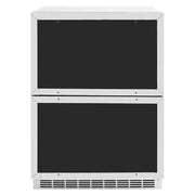 ZLINE 24" Touchstone 168 Can Outdoor-Rated Dual Refrigerator Drawer, Panel Ready, RDSPO-24