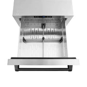 ZLINE 24" Touchstone 168 Can Outdoor-Rated Dual Refrigerator Drawer, Matte Black, RDSOZ-ST-24-MB