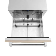 ZLINE 24" Touchstone 168 Can Outdoor-Rated Dual Refrigerator Drawer, Panel Ready, RDSPO-24