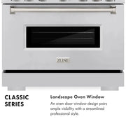 ZLINE 30"Classic Gas Range, Convection Gas Oven, Stainless Steel, CGR30