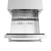 ZLINE 24" Touchstone 168 Can Outdoor-Rated Dual Refrigerator Drawer, Stainless Steel, RDSO-ST-24
