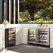 ZLINE 24" Touchstone Dual Zone 44 Bottle Wine Cooler DuraSnow® Stainless Steel Glass Door RWDO-SN-24