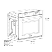 ZLINE 30"Professional True Convection Single Wall Oven, Air Fry, Self Clean, DuraSnow® Stainless Steel WASS-30