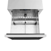 ZLINE 24" Touchstone 168 Can Outdoor-Rated Dual Refrigerator Drawer, Panel Matte Black, RDSPOZ-24-MB