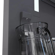 ZLINE 30" Panel Ready Built-In Bottom Freezer Refrigerator,Water Dispenser, Ice Maker,Graphite Gray, Matte Black GRBIVZ-30-MB
