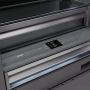 ZLINE 36" Panel Ready Built-In Bottom Freezer Refrigerator,Water Dispenser, Ice Maker,Graphite Gray GRBIT-36