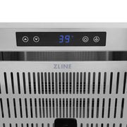 ZLINE 24" Touchstone 168 Can Outdoor-Rated Dual Refrigerator Drawer, Panel Matte Black, RDSPOZ-24-MB