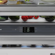 ZLINE 36" Panel Ready Built-In Bottom Freezer Refrigerator,Water Dispenser, Ice Maker,Graphite Gray, Matte Black GRBIVZ-36-MB