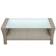 Set Of 4 Piece All Weather Wicker Patio Furniture
