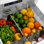ZLINE 24" Touchstone 168 Can Outdoor-Rated Dual Refrigerator Drawer, Stainless Steel, RDSO-ST-24