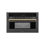 ZLINE 30” Convection Microwave, Black Stainless, Gold MWOZ-30-BS-G