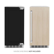 ZLINE 15" Touchstone Clear Cube Ice Maker Drain Pump Panel Ready Door ICCDP-15