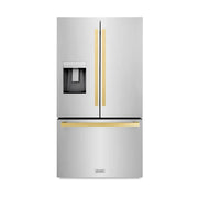 ZLINE 36" Refrigerator, Water, Ice Dispenser, Fingerprint Resistant, RSMZ-W-36-FG