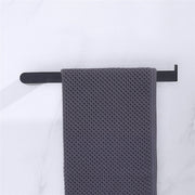 Luxurious 4-Piece Brass Matte Black Bathroom Hardware Set: Towel Bar, Towel Ring, Toilet Paper Holder, Robe Hook, and Tower Holder - Wall Mounted