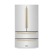 ZLINE 36" Autograph French Door Refrigerator, Ice Maker, Stainless Steel RFMZ-36-FCB