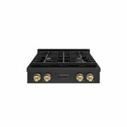 ZLINE 30" Paramount Gas Rangetop Black Stainless Steel Champagne Bronze SRTBZ-30-CB