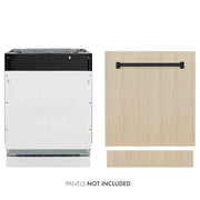 ZLINE Autograph 24" Dishwasher Stainless, Matte Black DWVZ-24-MB