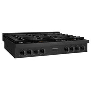 ZLINE 48" Paramount Gas Rangetop Black Stainless Steel SRTB-48