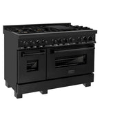 ZLINE 48" Bundle Range RAB-BR-48 & Wall Range Hood BSKBN, 2KP-RABRH48