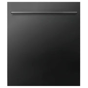 ZLINE 24" Dishwasher In Black Stainless Steel, Stainless Tub, Modern Style Handle DW-BS-H-24