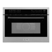 ZLINE 24” Convection Microwave, Stainless Steel, Black MWOZ-24-SS-MB