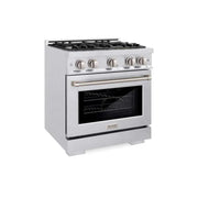 ZLINE 30" Select Gas Range Convection Gas Oven DuraSnow® Stainless Steel HGRS-30