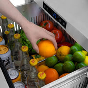 ZLINE 24" Touchstone 168 Can Outdoor-Rated Dual Refrigerator Drawer, Stainless Steel, RDSO-ST-24