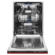24" Dishwasher with Red Gloss panel, Stainless Tub, DWV-RG-24