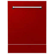 24" Dishwasher with Red Gloss panel, Stainless Tub, DWV-RG-24