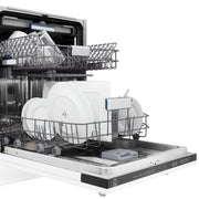 24" Dishwasher with White Matt panel, Stainless Tub, DWV-WM-24
