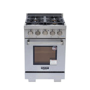 Kucht Professional 24" Gas Range Stainless Steel, True Simmer Burners, KFX2400X-S