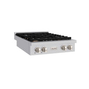 ZLINE 30" Paramount Gas Rangetop Stainless Steel Brass Burners SRT-BR-30