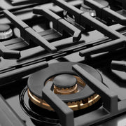 ZLINE 48" Paramount Gas Rangetop Black Stainless Steel SRTB-48