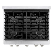 ZLINE 30"Gas Range, Convection Gas Oven, DuraSnow® Black Matte, SGRS-BLM-30