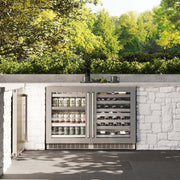 ZLINE 24" Touchstone Dual Zone 44 Bottle Wine Cooler DuraSnow® Stainless Steel Glass Door RWDO-SN-24