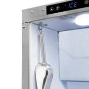 ZLINE 15" Touchstone Clear Cube Ice Maker Drain Pump Panel Ready Door Polished Gold Door ICCDPZ-15-G