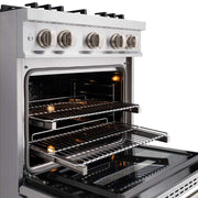 ZLINE 30" Select Gas Range Convection Gas Oven Stainless Steel Brass Burners HGR-BR-30