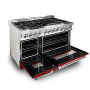 ZLINE 48" Bundle Range RA-RG-48 & Wall Range Hood KB-48, 2KP-RARGRH48
